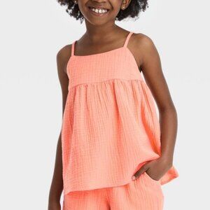 Cat & Jack Girls' Gauze Shirt